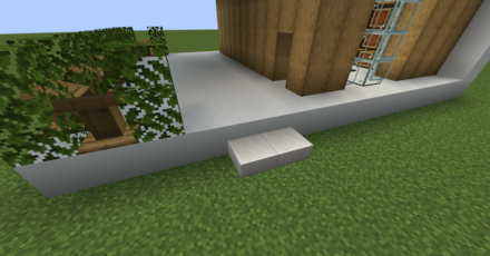 庭への階段を作る