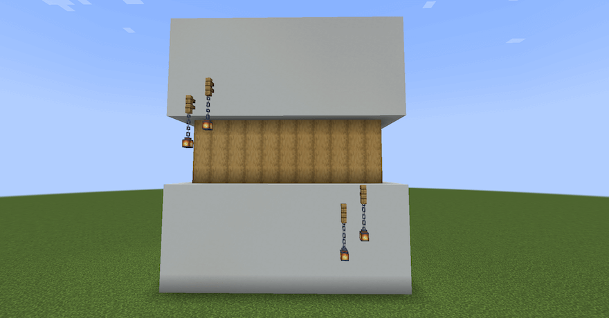 背面のランタン