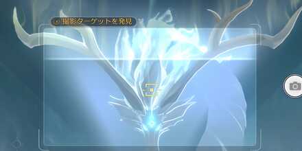 龍の形をした光