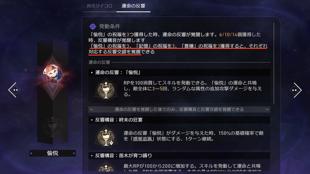 愉悦の反響交錯