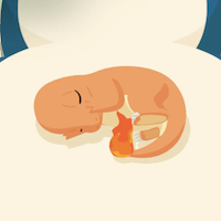 ヒトカゲの星4寝顔画像