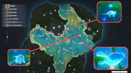 おすすめ撮影場所のマップ画像