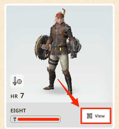 画面右のViewマークをタップ