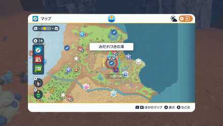 みだれづきの滝全体マップ