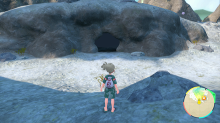 てらす池南東の洞窟から落ちた先にいる