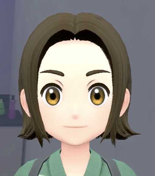 センターパートボブ