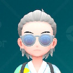 クラウンパントサングラス（ホワイト×ブルー）画像