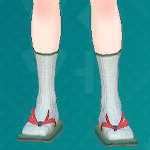 てあみのくつした（カーキ）画像