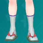 てあみのくつした（パープル）画像