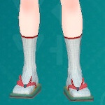 てあみのくつした（レッド）画像