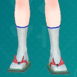 てあみのくつした（ブルー）画像