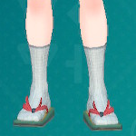 てあみのくつした（ホワイト）画像