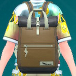 2WAYナイロンリュック（ブラウン）画像