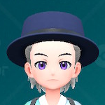 カンカン帽（ネイビー）画像