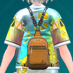 クラシックレザーリュック（キャメル）画像