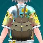 フリルリュック（ブラウン）画像