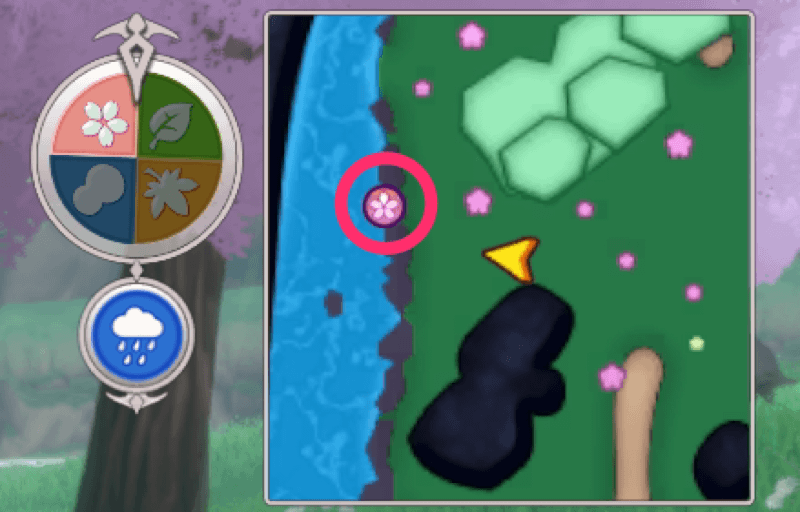 ミニマップの季節マーク