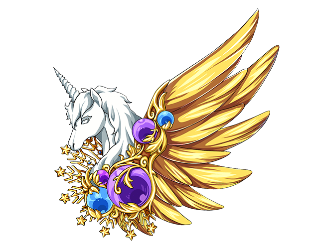 一角獣の羽飾りの画像