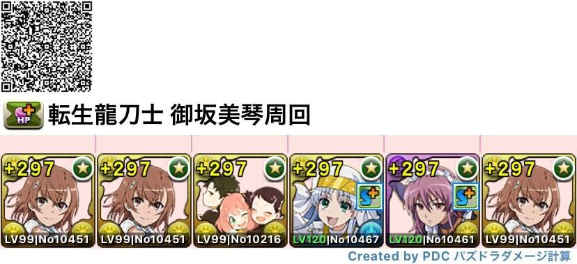 御坂美琴周回編成