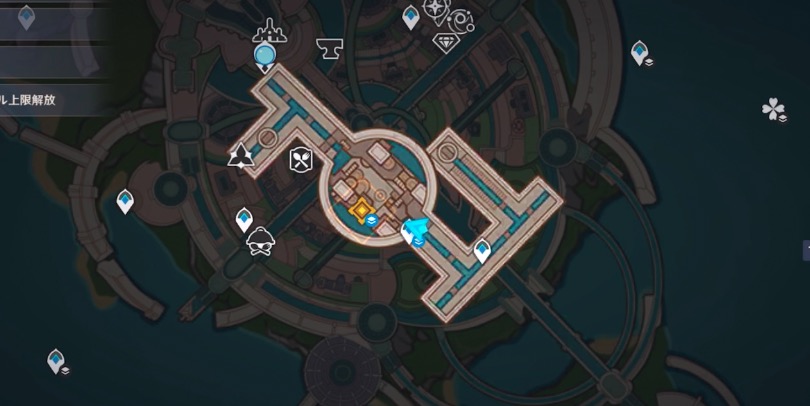 フォンテーヌ廷地下の指定の地点へ行く