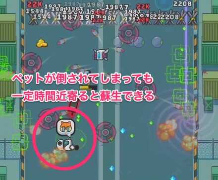 倒されたペット