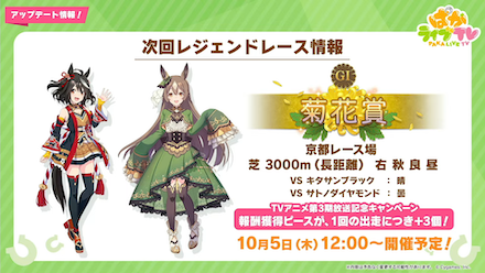 TV連動のレジェンドレースが開催