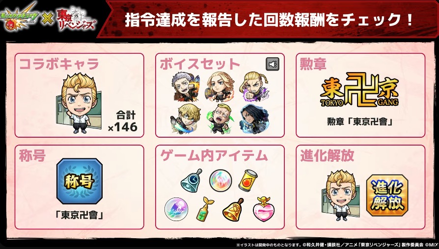 東京卍會からの指令の報酬