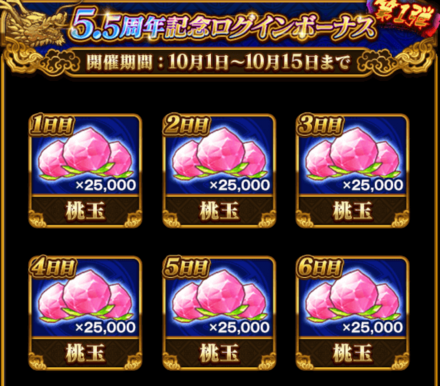 ログインボーナス