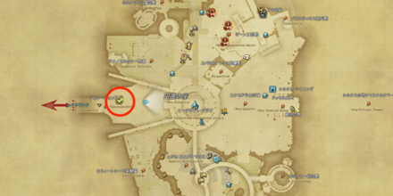 クリスタリウムの入口にいるゼロ