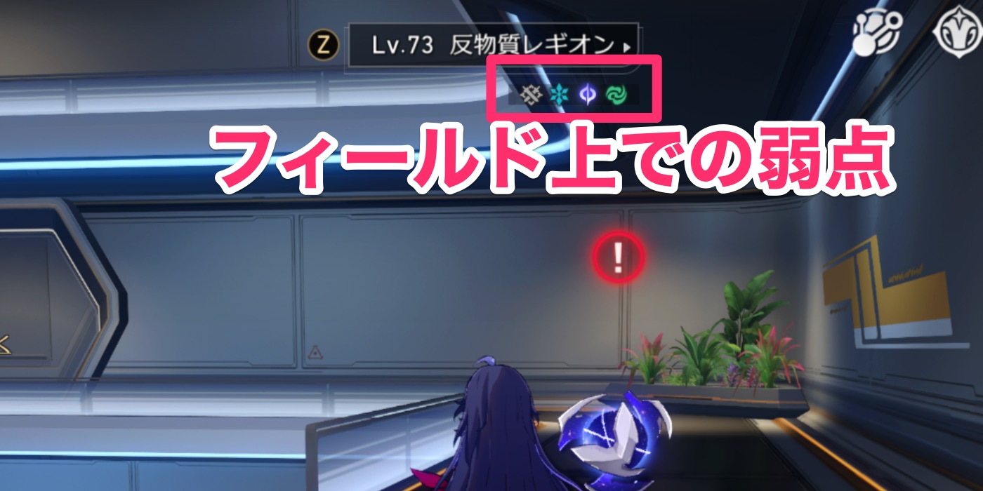 フィールド上弱点