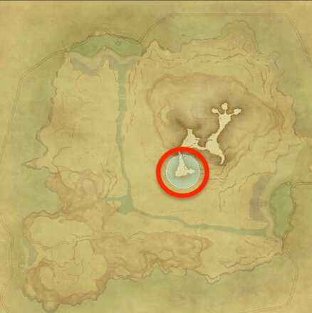 無人島のクリスタル層の採集場所画像