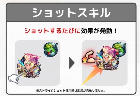 ショットスキルの内容
