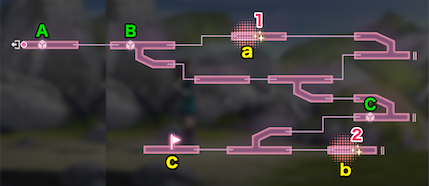 二岐山のマップ