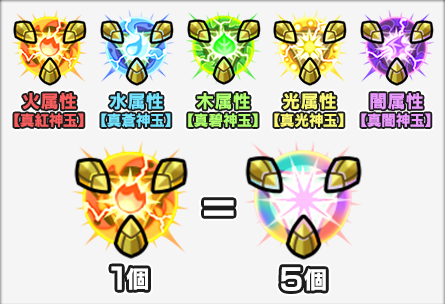 真獣神玉 各属性