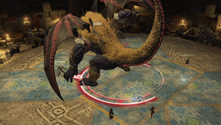 尾を振り上げた