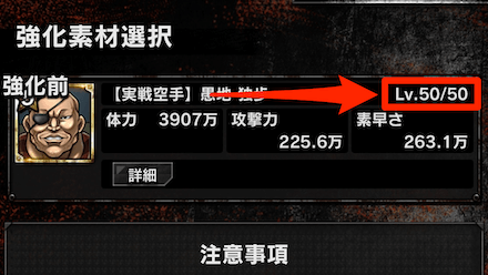 まずは5体の闘魂をLv.50にする