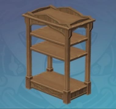 輝光の白地物置台の画像