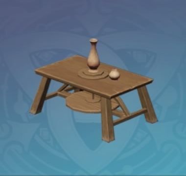 輝光の陶芸作業台の画像