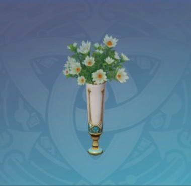 花瓶の生花-「咲き誇る純白」の画像