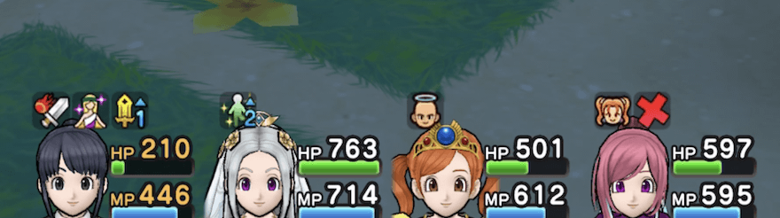 まもりのたてで怯えや呪いを防ごう