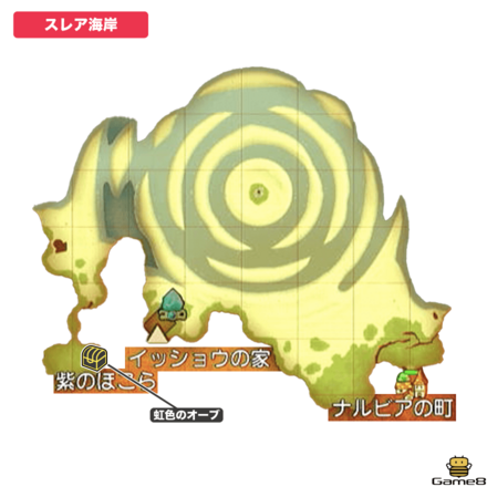 スレア海岸全体マップ