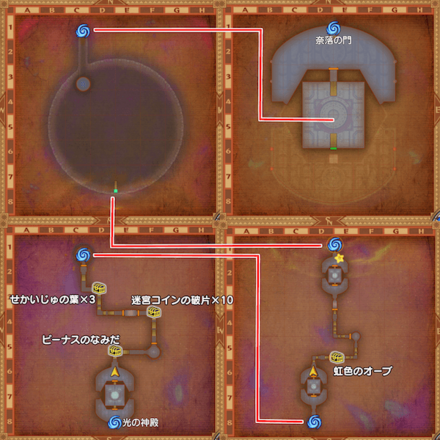 悠久の回廊全体マップ