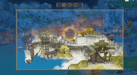 璃月港の街並み