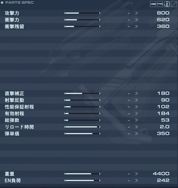SG-027 ZIMMERMANの性能