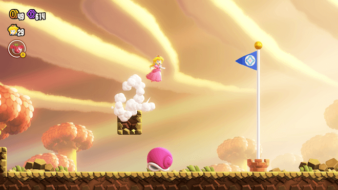 手前から助走をつけて2段ジャンプ