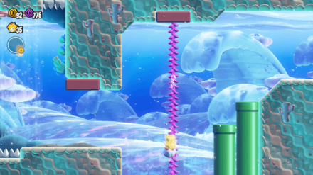 蔦で画面下に行くとフラワーコインがある