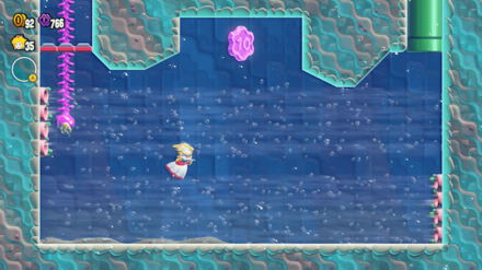 蔦で画面下に行くとフラワーコインがある