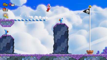 吹き矢足場からダッシュジャンプ