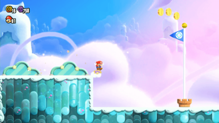 高台端からダッシュジャンプして触れる