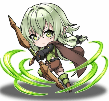 妖精弓手の覚醒前イラスト